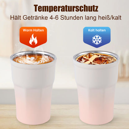 Schöner Edelstahl Temperaturhaltebecher