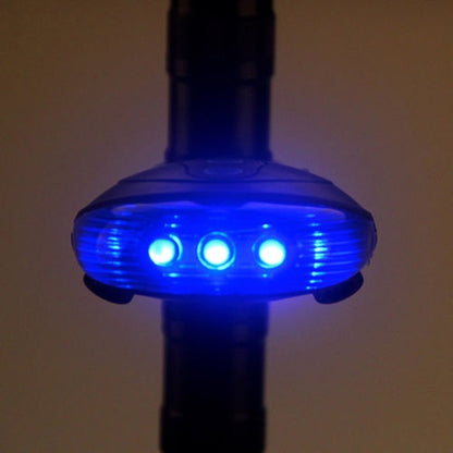 USB 5LED 2Laser Fahrradrücklicht