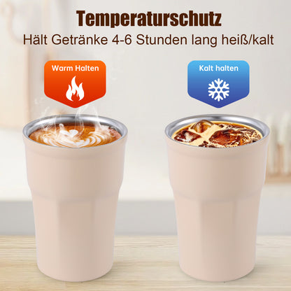 Schöner Edelstahl Temperaturhaltebecher